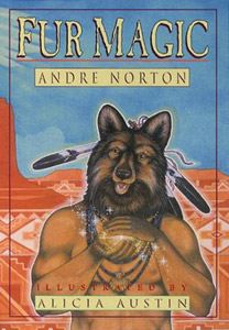 Cover of the deluxe edition of FUR MAGIC, by Andre Norton